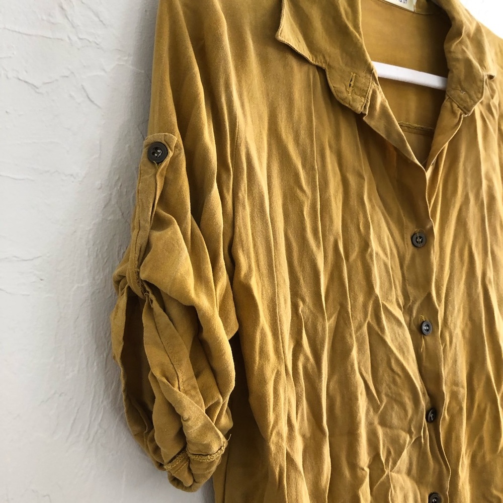 Vintage Mustard Yellow Dress - Picture 4 of 7